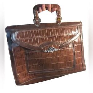 Marc Chantal (MC) Leathers handbag/mini-briefcase.